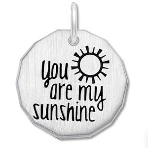 Sterling silver you are my sunshine necklace